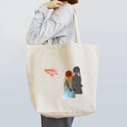 はすのやすらぎのsakura that day girl Tote Bag