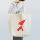 たま屋の赤い帽子ののえるちゃん  走る Tote Bag