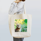 tama-garageのグリーンキャット Tote Bag