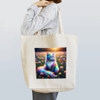 momonekokoの虹色に輝く優雅な猫 Tote Bag