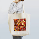 saqui.comの赤ベースのインド柄 Tote Bag