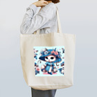 Wanderpaws-Tailsのおしゃれな白猫さん Tote Bag