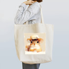 AQUAMETAVERSEの帽子をかぶった可愛いリス Marsa 106 Tote Bag