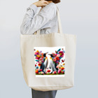 zenjoyのフラワーペンギン Tote Bag