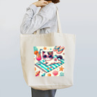 Snow-peaceのビーチでリラックスするサングラスキャット Tote Bag