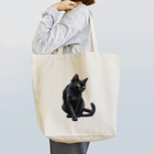 jiyurakuの黒にゃんこ様 Tote Bag