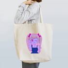 幽々子の奇妙なショップの金髪ツインテールのピンクオーラガール Tote Bag