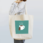 kuchi（口で描く絵）のコーヒーとねむりくま Tote Bag