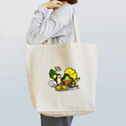 kamopennのボードゲーム好きな鴨の親子のコンポーネント Tote Bag