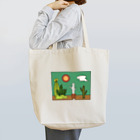 こなみの《透過版》まねっこサボテン  コマくんとフキダシおばけ Tote Bag