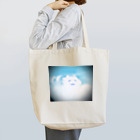 Famille de baleines(ファミールデバレーヌ)のピースしてる猫雲(にっこり) Tote Bag