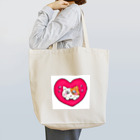 西川あれくす@LINEスタンプ販売中のぶちねこにゃんこ.ハート Tote Bag