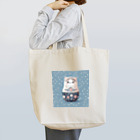 可愛い動物マトリョーシカの猫のマトリョーシカ（薄い紺色） Tote Bag