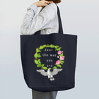 PALA's SHOP　cool、シュール、古風、和風、の幸福を運ぶ鳥「Just the way you are」 Tote Bag