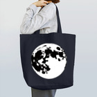 月蝕雑貨のモノクロの月 Tote Bag