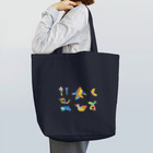 【全盲の絵描き】オバケのタムタムの【全盲の絵描き】思いのままに柄 Tote Bag