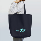 ちょこみんうさのいたち　まてまて（水） Tote Bag