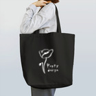 ひなげし商店のPoppy design 白ライン Tote Bag