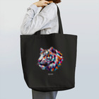 BlackSoddy'S SHOPのタイガーPolygonal Tote Bag