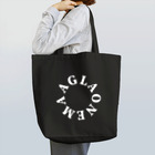 熱帯デザイン.com@SUZURIの【サークルロゴ】AGLAONEMA（アグラオネマ）WHITE Tote Bag