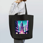 のんびりアート工房のサイバーパンク都市 Tote Bag