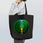 💖宇宙整体♪🌈♪こころからだチャンネル♪💖の宇宙曼荼羅　緑の奇跡 Tote Bag