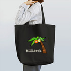 LOCO.AYAの【黒地、濃い生地用】billiards⑤⑨ビリヤード デザイン Tote Bag