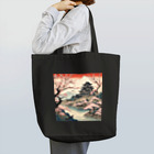 日本の風景 COOL JAPANの日本の風景、桜咲くお城　 Tote Bag