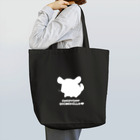 しっぽくらぶの毎日チンチラさん(白)※BLACK対応 Tote Bag