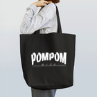 mf@PomPomBlogのThrasher Pom Pom Blog Logo（white） トートバッグ