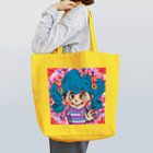 にじわたりねこのかわいい心　女の子イラスト Tote Bag