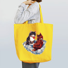 Saza-nami Antique designのクッションの上のふたご猫 Tote Bag