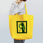 ミュージアムショップトーキョー/museum shop TOKYOのヨハネス•フェルメール　真珠の耳飾りの少女　シルエット版 Tote Bag