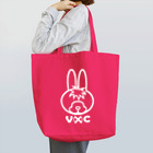 VIRTUAL CROSSのRabbit Logo white Tote Bag
