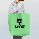 9LIVES 猫たちの王国の9LIVES logo black Tote Bag