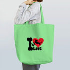 MEIKO701のI Loveダックストートバッグ Tote Bag