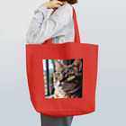 akatonbo1240の飼い主と愛情深いコミュニケーションを楽しむかわいいネコの姿🐱 Tote Bag
