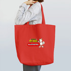 CARTOON PETDOGSの【1101F】C･PETDOGS『White Shiba Female』トートバッグ Tote Bag