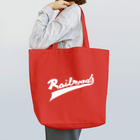 PoooompadoooourのRailroadsロゴタイプ　しろ Tote Bag