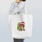 omototのクリスマスを楽しむ栗と松ぼっくり トートバッグ