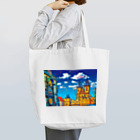 GALLERY misutawoのチェコ プラハの天文時計とティーン教会 Tote Bag