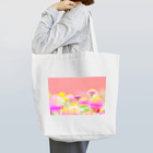 みか猫のpink flower Tote Bag