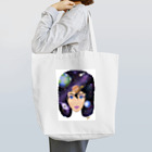 Happy Moon ArtのUniverse girl Tote Bag