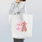 あずみのキャンディランドのキャンディポットとうさちゃん【花柄】 Tote Bag