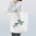 サメと恐竜展のサメVS恐竜(ロゴなし) Tote Bag