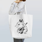 クロフミのまったりショップの狼&ギター　夏江奏丞のブラックペイント Tote Bag