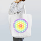  Pastel Design Art 天使のお部屋のパステルフラワーオブライフ（虹） Tote Bag