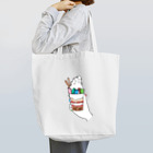 スズキナリのお店の【ソフトクリームとネイル】トートバッグ Tote Bag