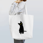 小鳥と映画館の小首をかしげるあざとい黒猫ちゃん Tote Bag