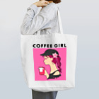 COFFEE GIRLのCoffee Girl ツツジ (コーヒーガール ツツジ) トートバッグ
